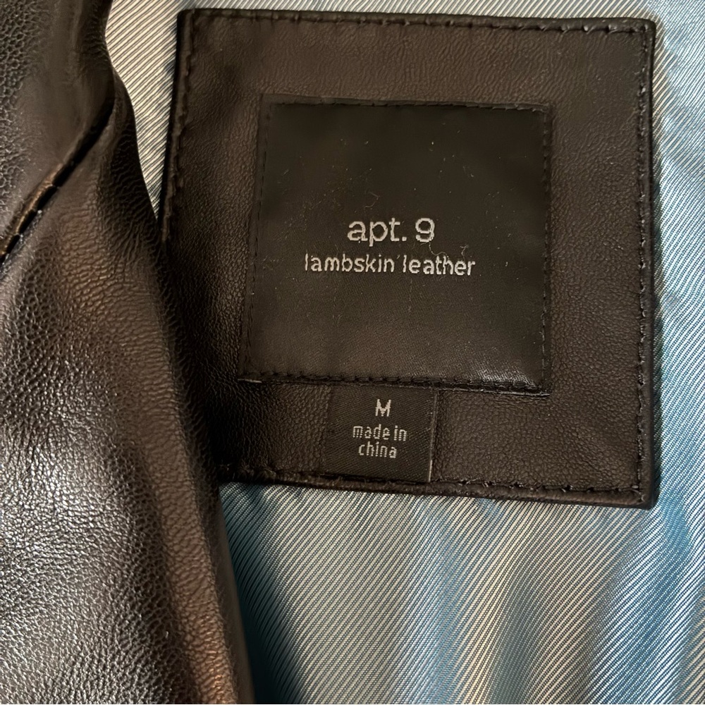 Luxe Lambskin Leather Jacket Size Medium - Picture 3 of 4